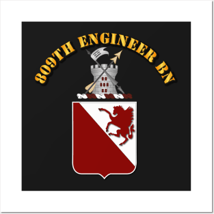 809th Engineer Bn - Coat of Arms Posters and Art